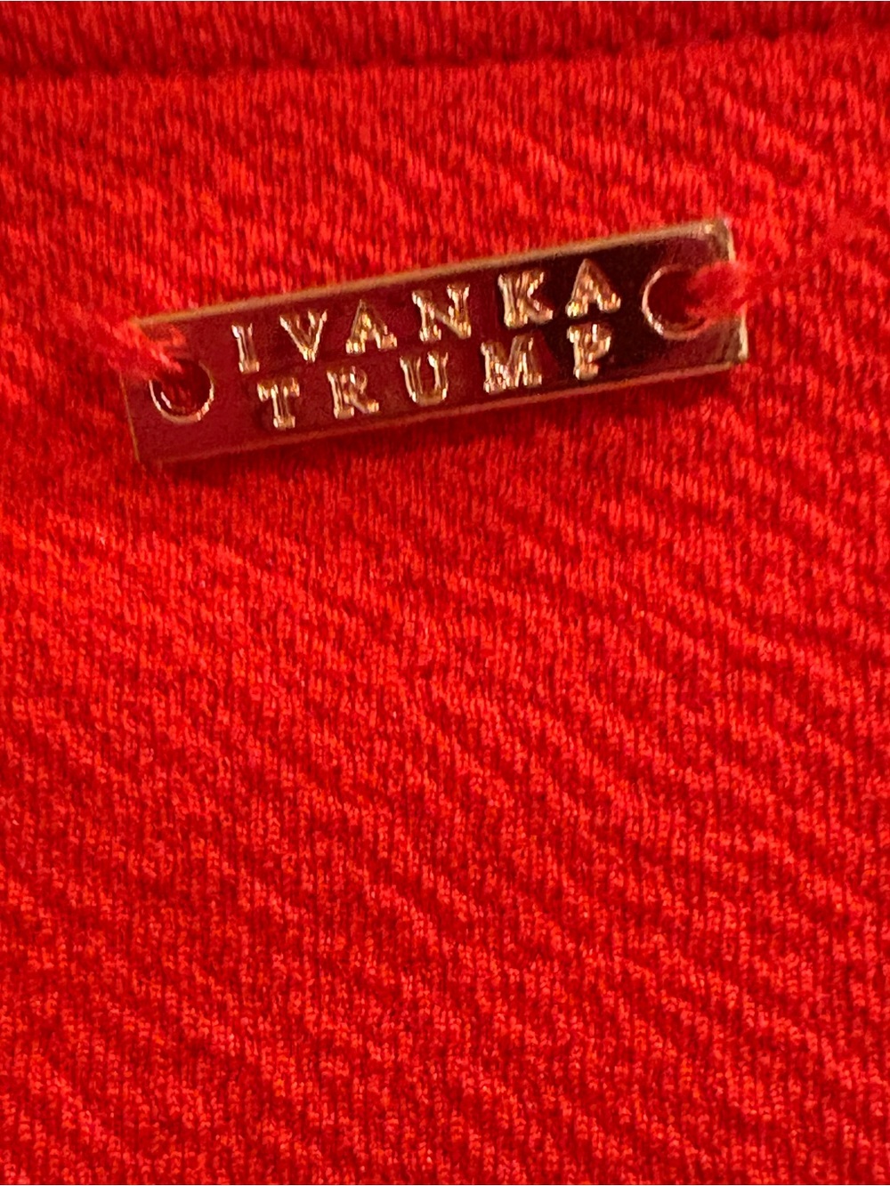 Ivanka Trump Red Ruffle Short-Sleeve Top Size Medium - Picture 5 of 5